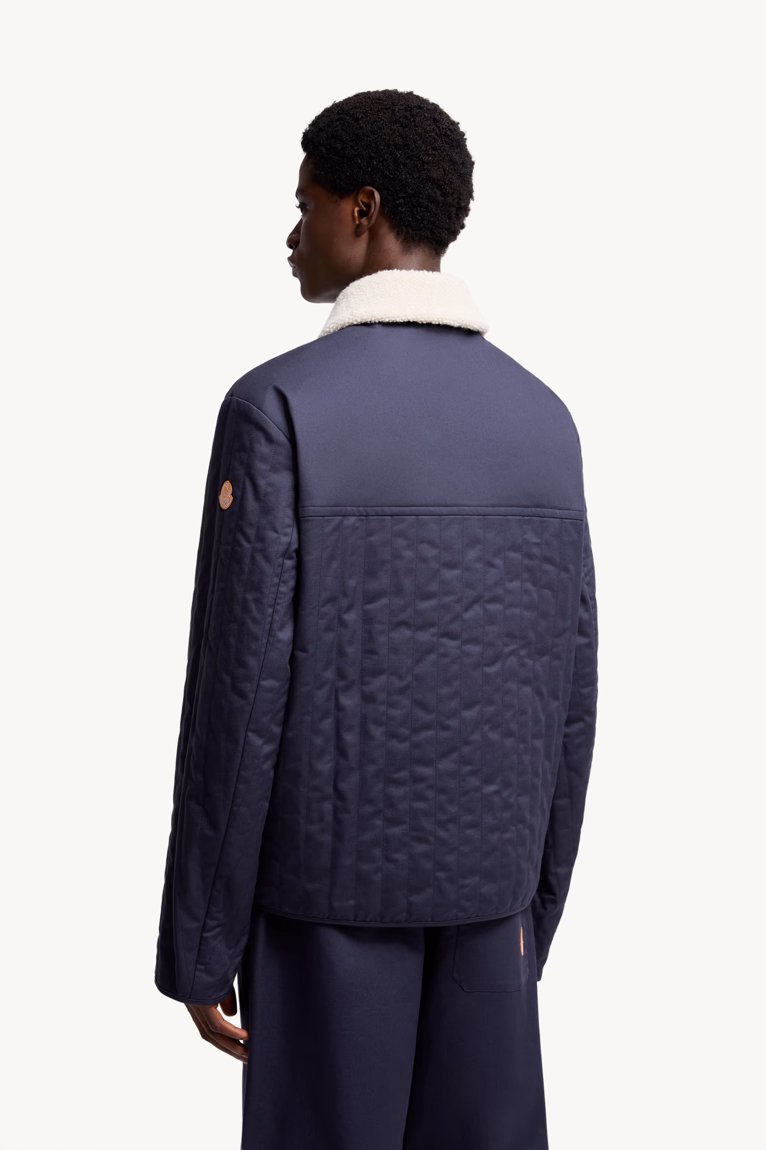 Moncler x Gilga Farm Designed by Donald Glover Kishus Padded Shirt Jacket Men Navy Blue Moncler 5